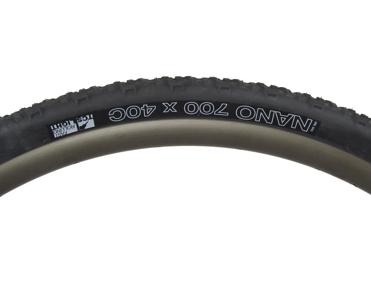 WTB Nano 700 Tubeless Gravel Tire (Black) (700c) (40mm) (Light/Fast) (Dual DNA)